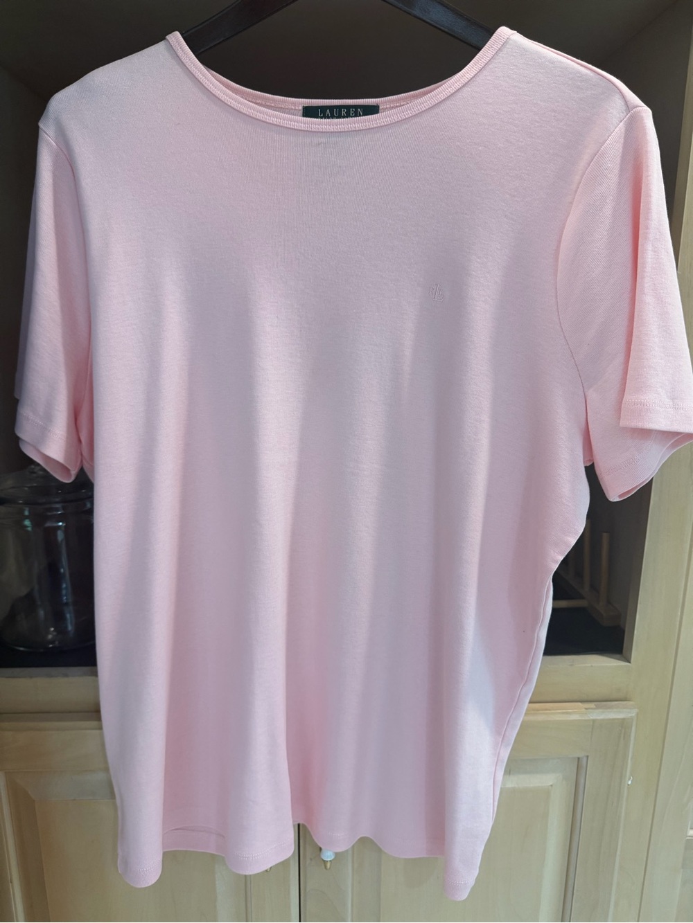 Lauren Ralph Lauren Light Pink Short Sleeve Crew Tee
